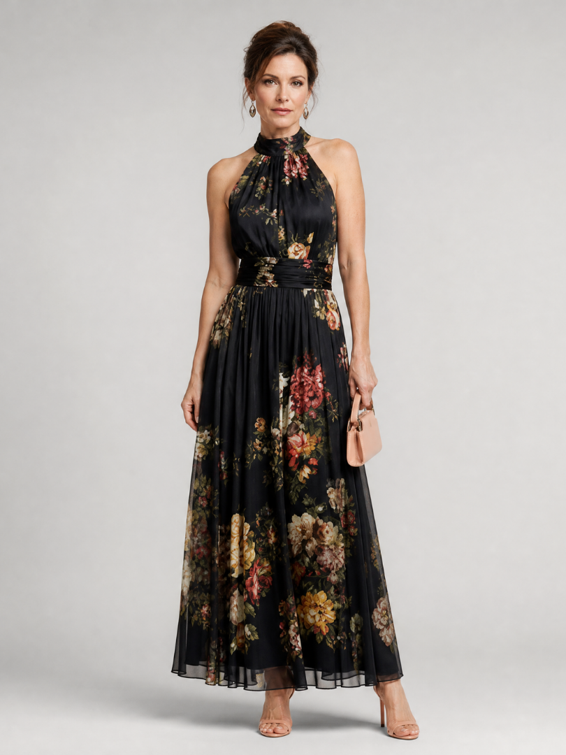 Westique | Fior Floral Halter Neck Midi Dress