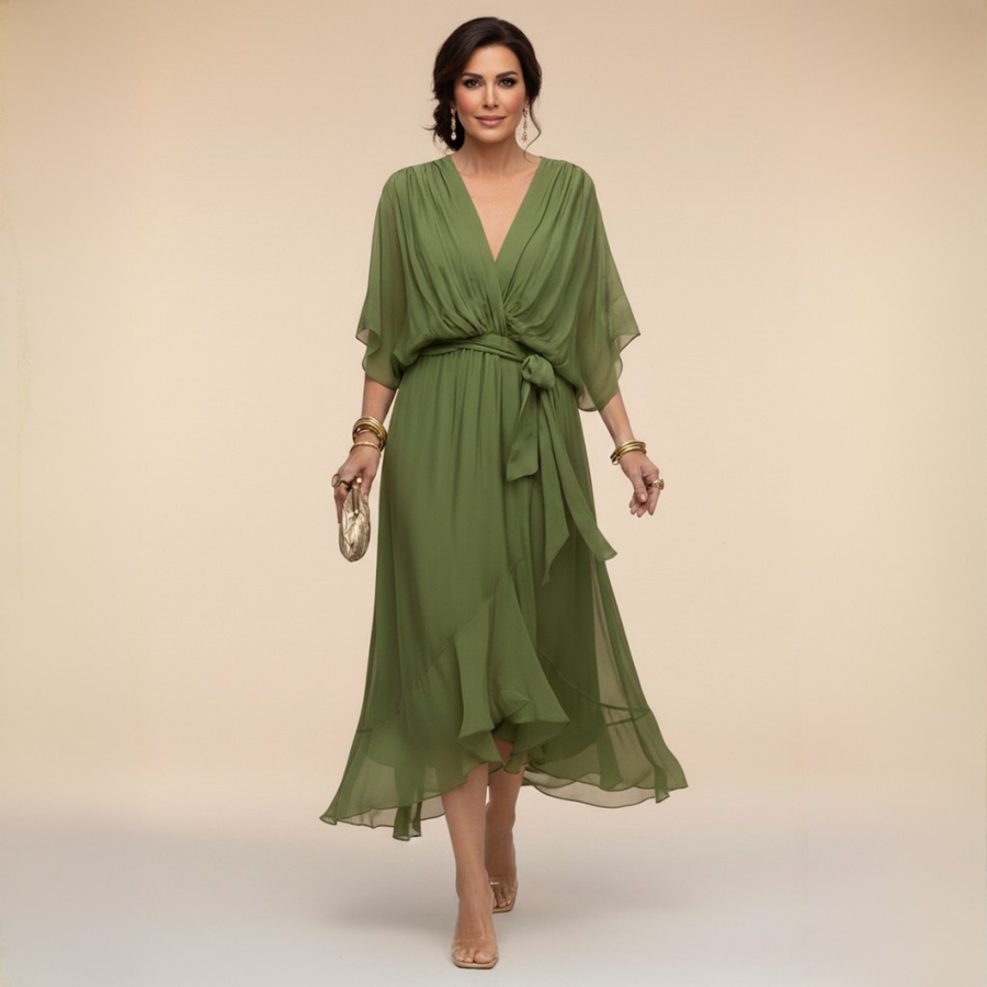Westique | Monica – V-Neck Flowing Dress