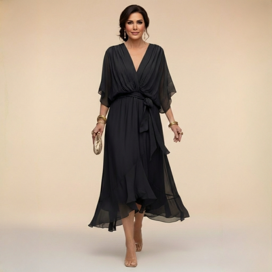 Westique | Monica – V-Neck Flowing Dress