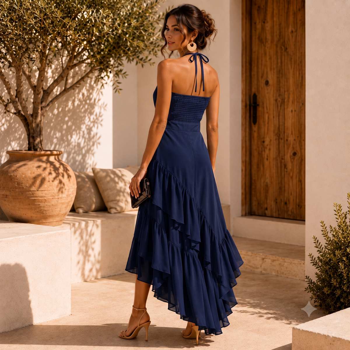 Westique | Carla Elegant Asymmetric Hem Dress