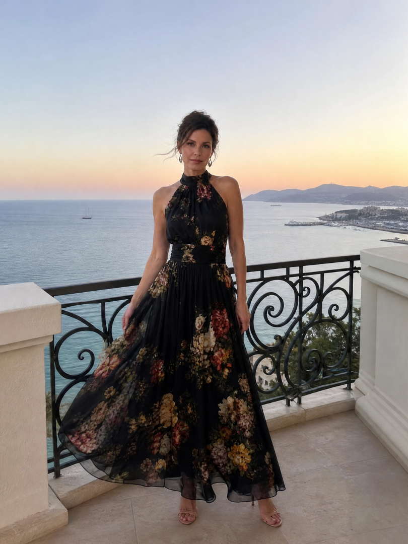 Westique | Fior Floral Halter Neck Midi Dress