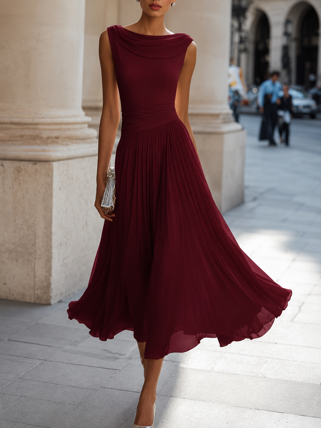 Westique | Pleated Midi Dress