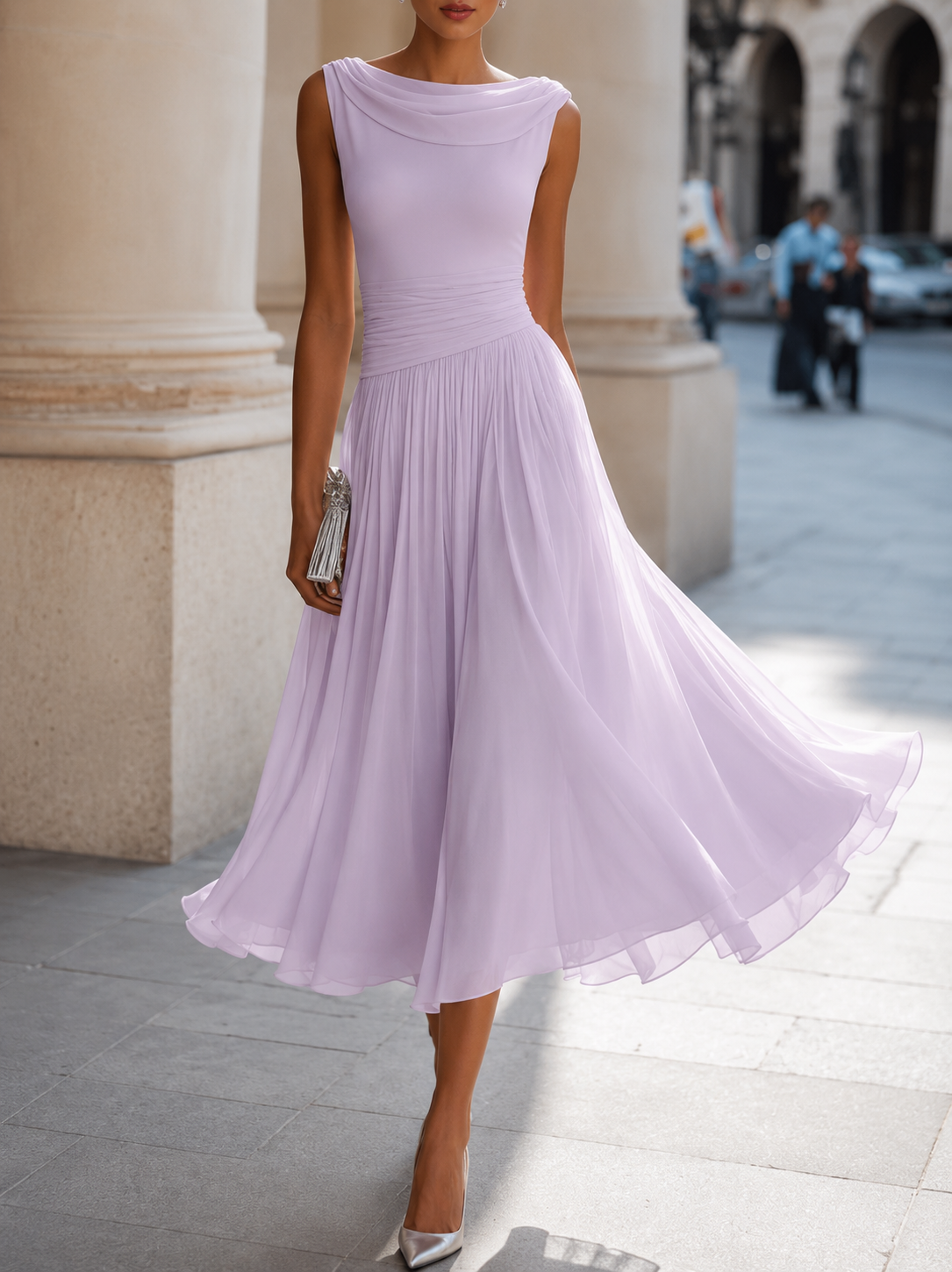 Westique | Pleated Midi Dress