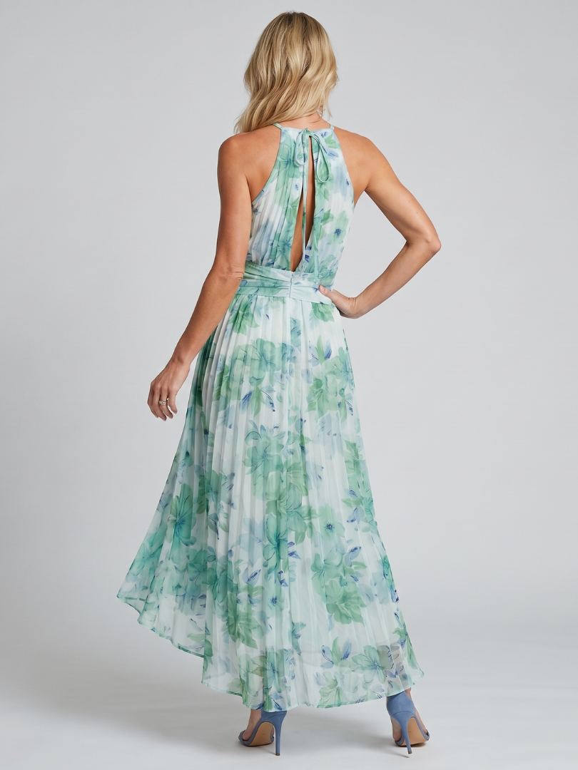Westique | Portia Pleated Halter Midi Dress