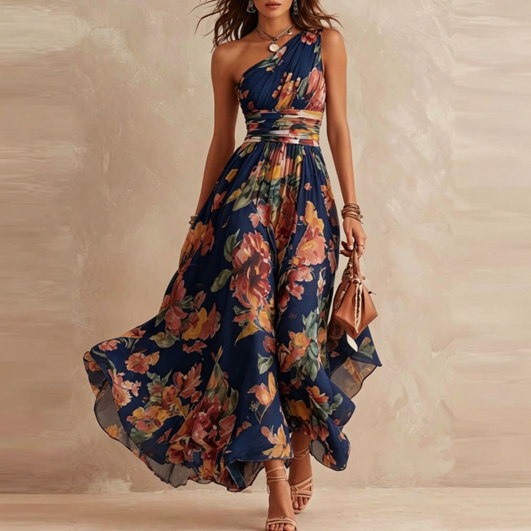 Westique | Michelle One-Shoulder Floral Maxi Dress