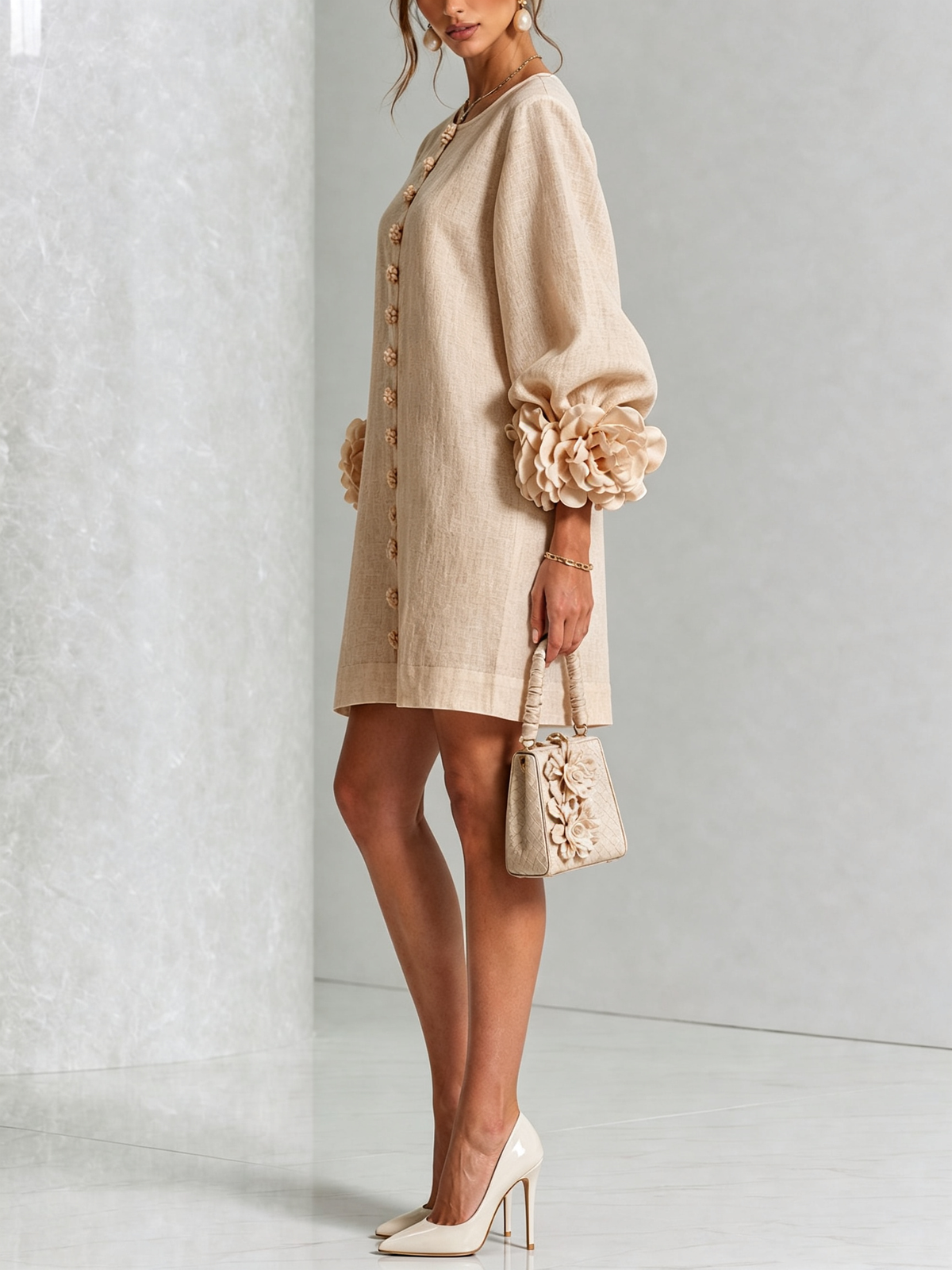 Westique | Florence Floral Button-Down Mini Dress