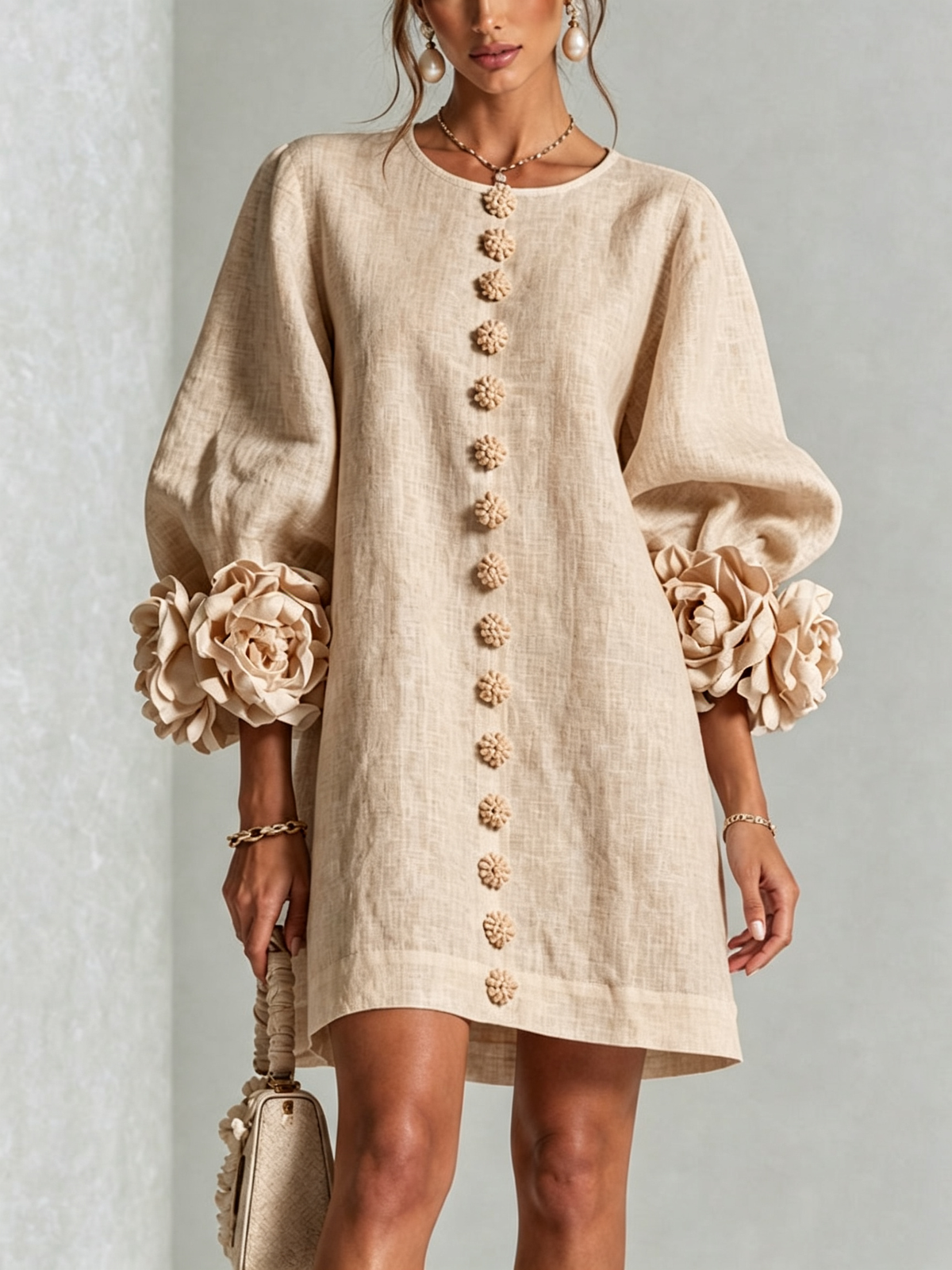 Westique | Florence Floral Button-Down Mini Dress