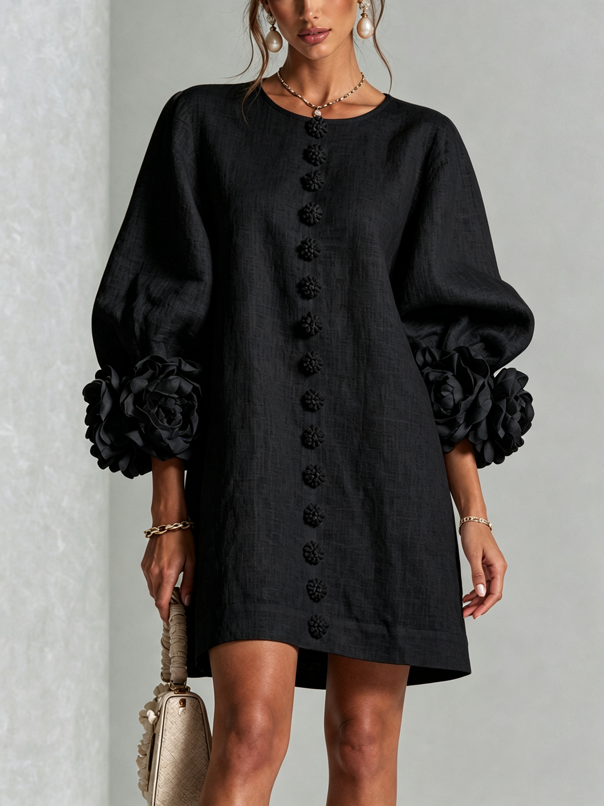 Westique | Florence Floral Button-Down Mini Dress