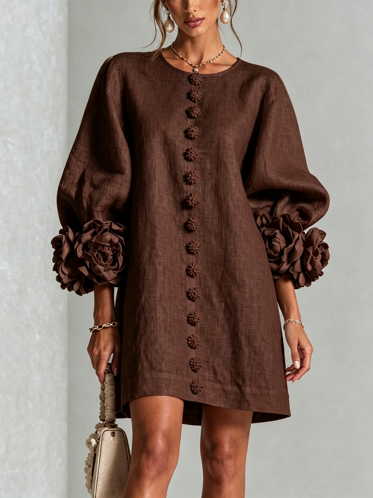 Westique | Florence Floral Button-Down Mini Dress