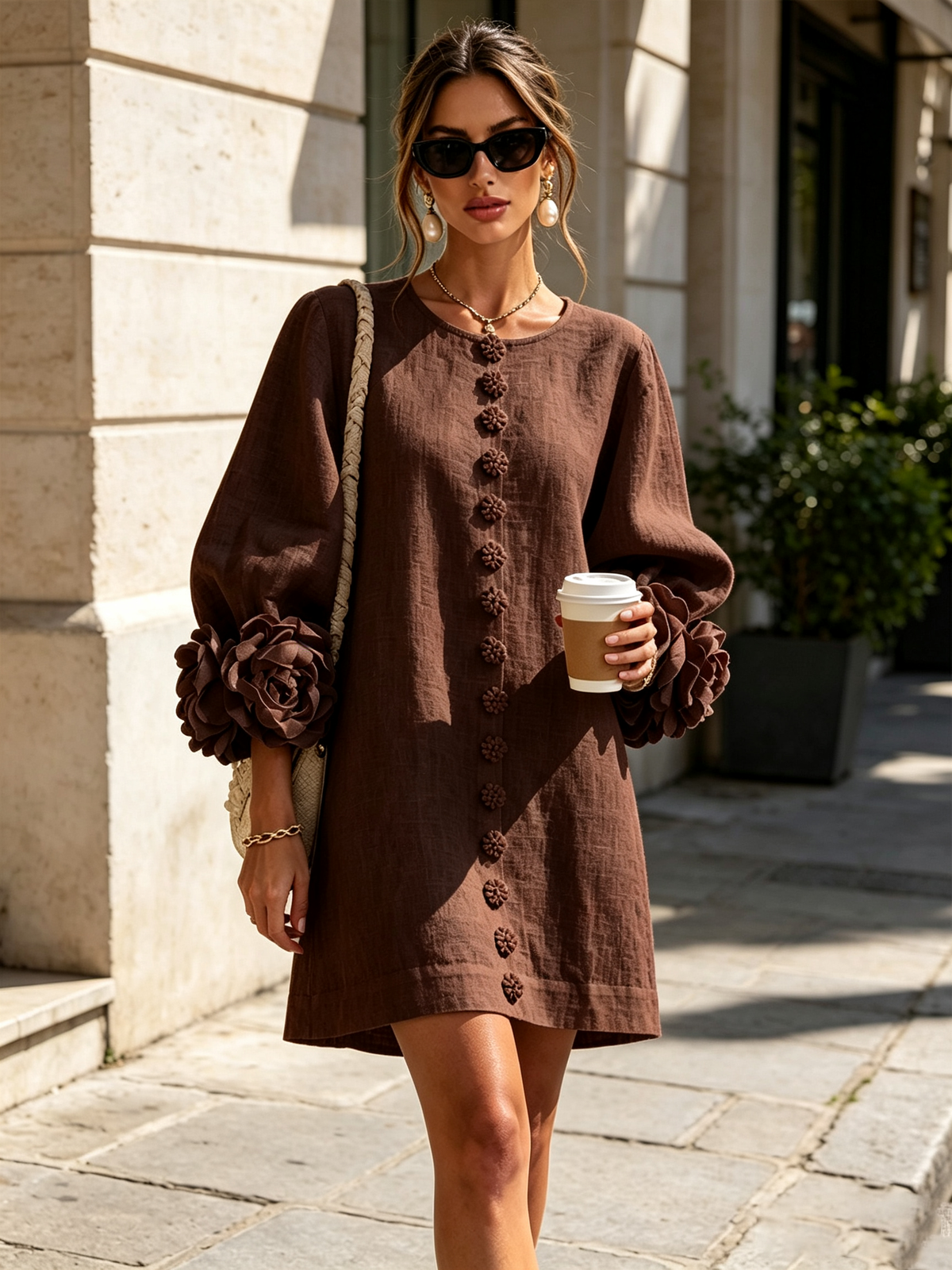 Westique | Florence Floral Button-Down Mini Dress