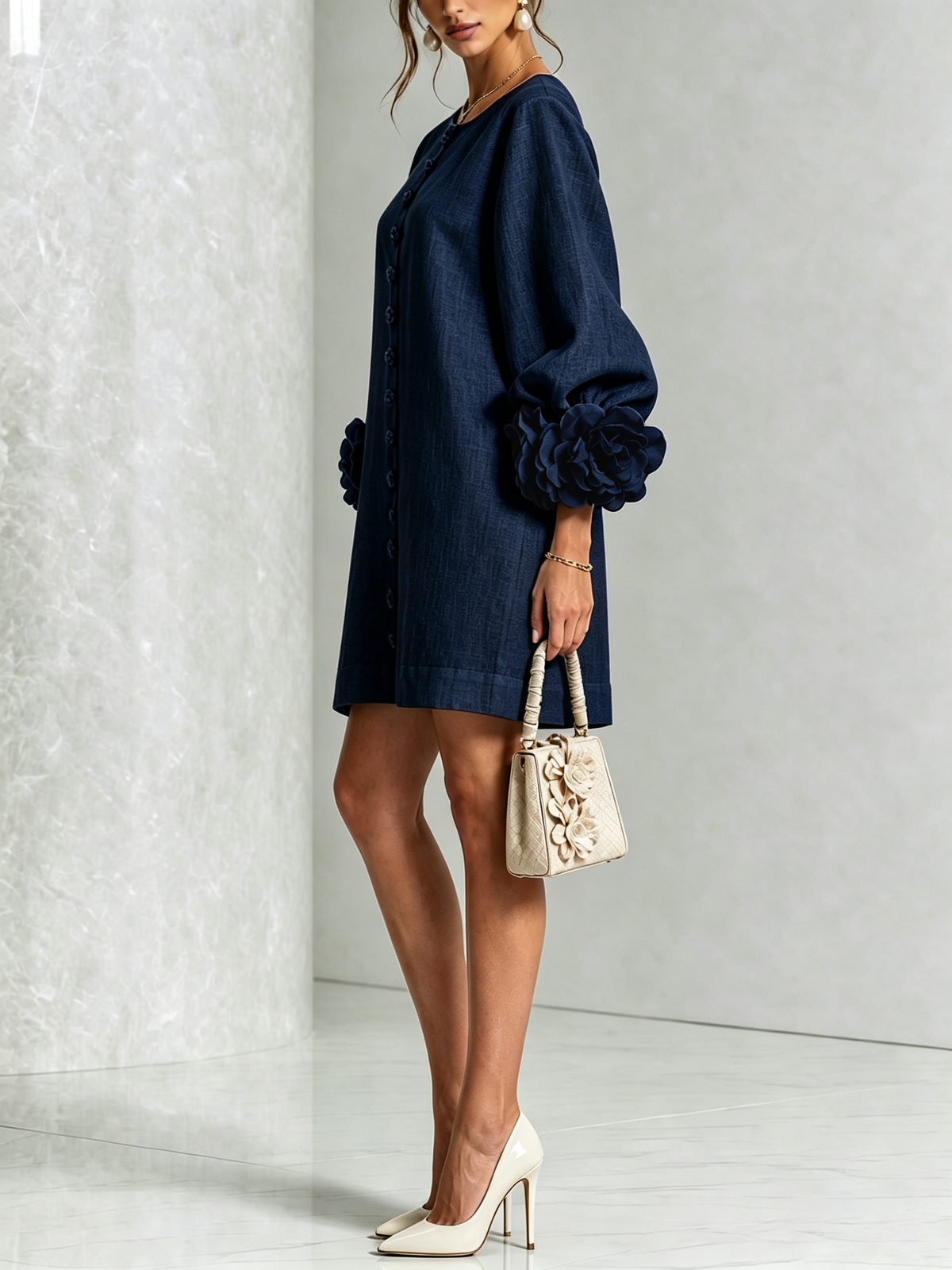 Westique | Florence Floral Button-Down Mini Dress