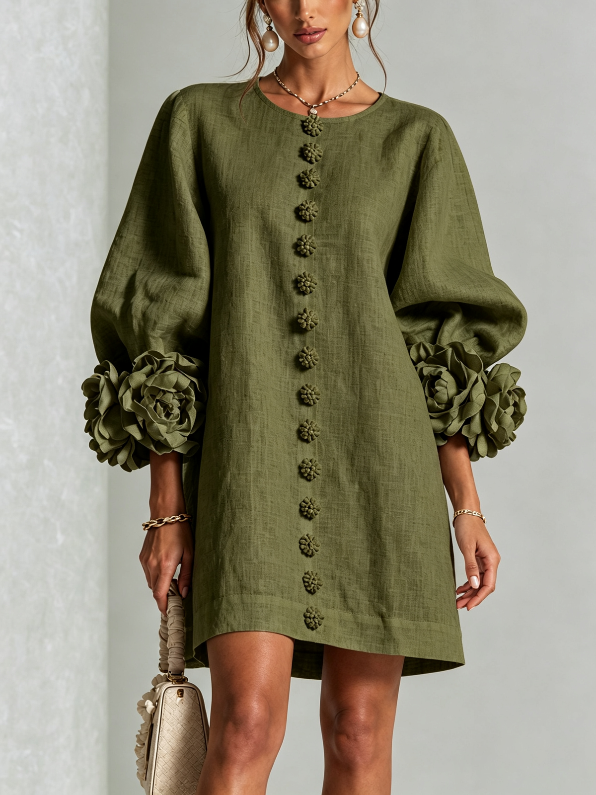 Westique | Florence Floral Button-Down Mini Dress