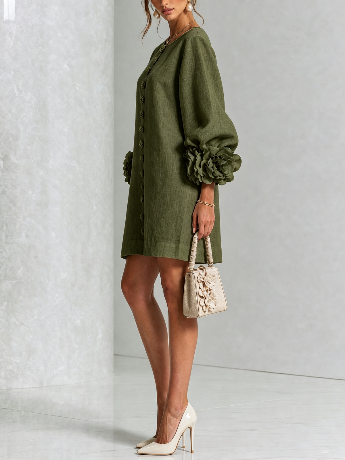 Westique | Florence Floral Button-Down Mini Dress