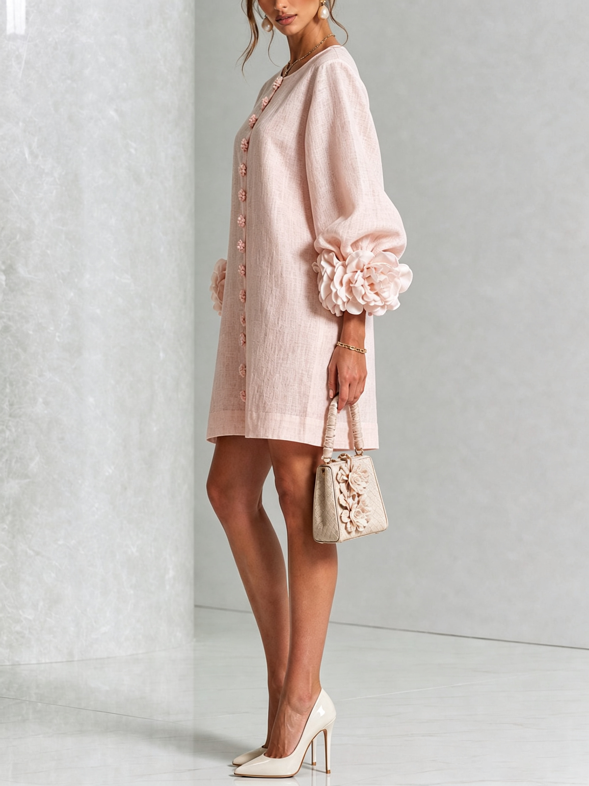 Westique | Florence Floral Button-Down Mini Dress