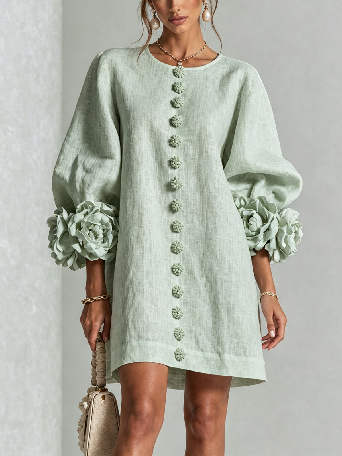 Westique | Florence Floral Button-Down Mini Dress
