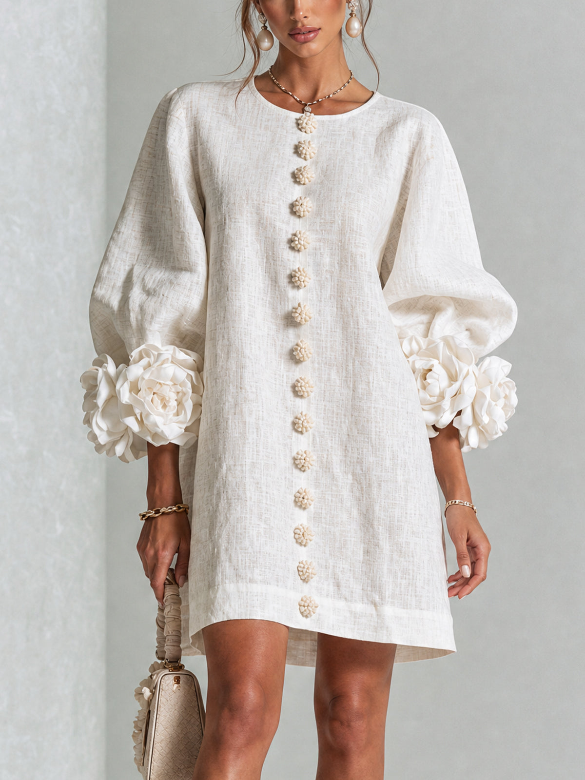 Westique | Florence Floral Button-Down Mini Dress